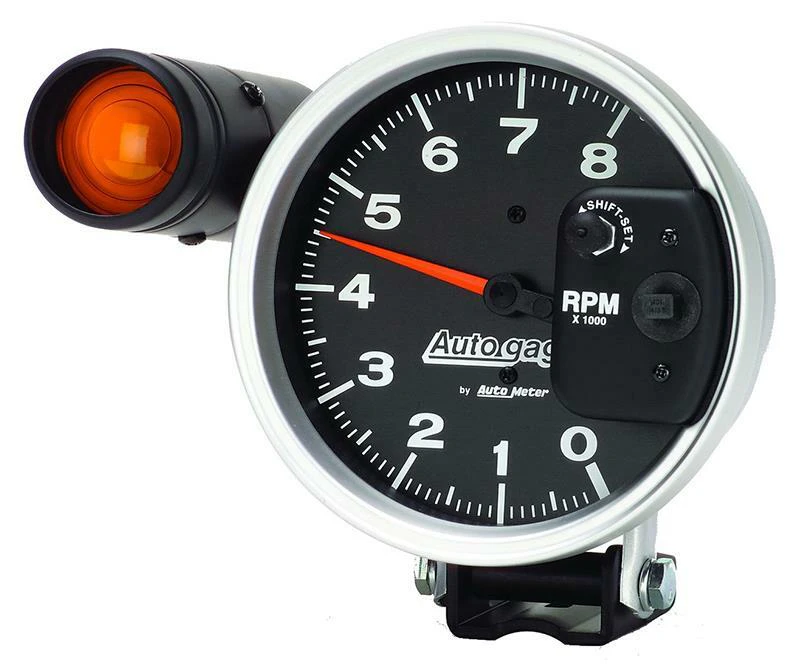 Auto Meter Auto gage Monster Shift-Lite Tachometer 5" Pedestal Mount 0-8,000 rpm