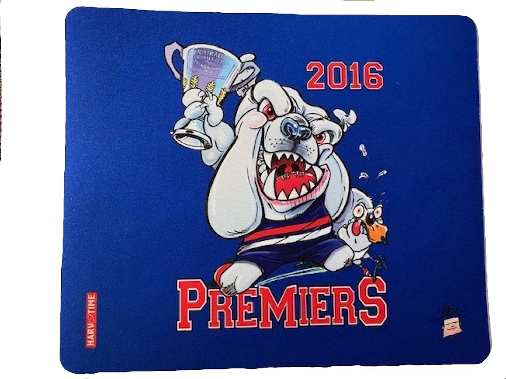 Bulldogs Premiers 2016 Mascot Paul Harvey Design Mouse Mat