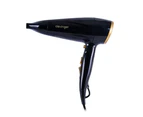 Clevinger Travel Pro 2200W Electric Hair Dryer Foldable Styling Blow Dry Black