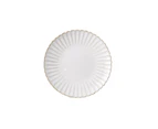 Porcelain Rinka Chrysanthemum White Plate 25cm