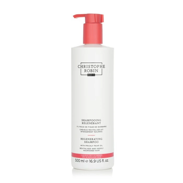 Christophe Robin Regenerating Shampoo with Prickly Pear Oil  Dry & Damaged Hair 500ml/16.9oz