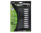 10 Pack Kableflags Cable Management Tags/Labels "Home" for Appliances