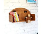 Children's book shelf Bear theme for children's room with mounting pins