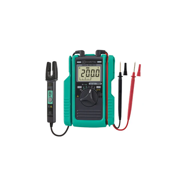 KYORITSU KEW2000A  2000 Kewmate Pocket Multimeter Ac/ DC, 60Amp Current Clamp  Capable of Measuring Ac and DC Currents With Open Clamp Sensor.  2000