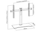 TV Stand Replacement Universal TV Tabletop Desktop for 32 - 55" Inch Screens