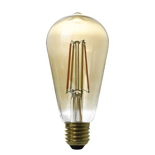 4x LED 8W Dimmable Filament E27 ST64 Light Bulb - 2500K (Warm White)