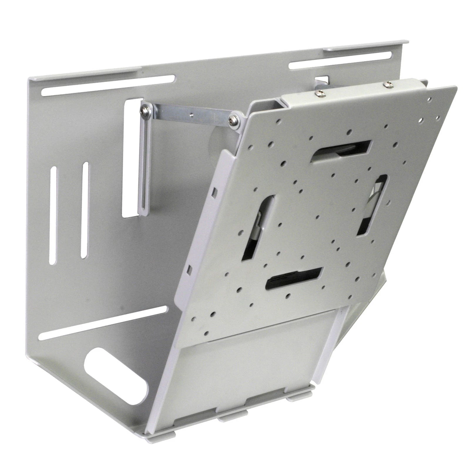 24-42" 40kg B-Tech LCD LED TV Slim Tilt Wall Mount Bracket Silver BT7531