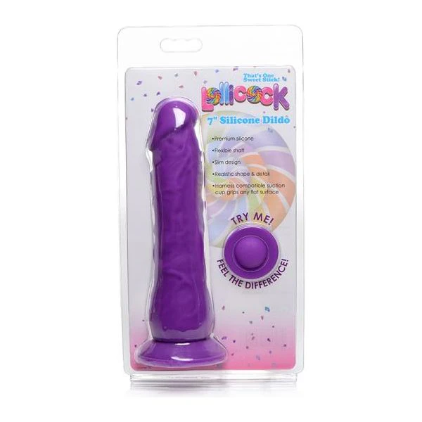 Lollicock Silicone Dildo Without Balls 7 In. Grape The Ultimate Pleasure Companion For Intimate Moments