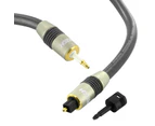 6m Neotech Premium 3.5mm mini-Toslink to Toslink Optical Cable with Adaptor