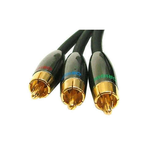 Neotech Origin High End 6mm Component Video Cable 3 RCA 75 Ohm Gold Plated - ORI6530, 75cm