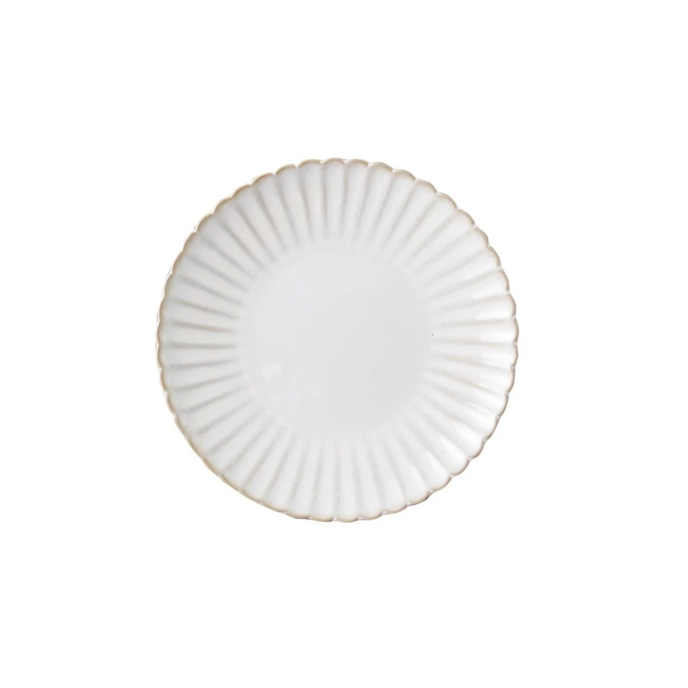 Porcelain Rinka Chrysanthemum White Plate 20.5cm