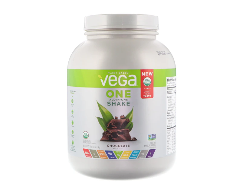 Vega, One, All-In-One Shake, Chocolate, 3 lbs (1.7 kg)