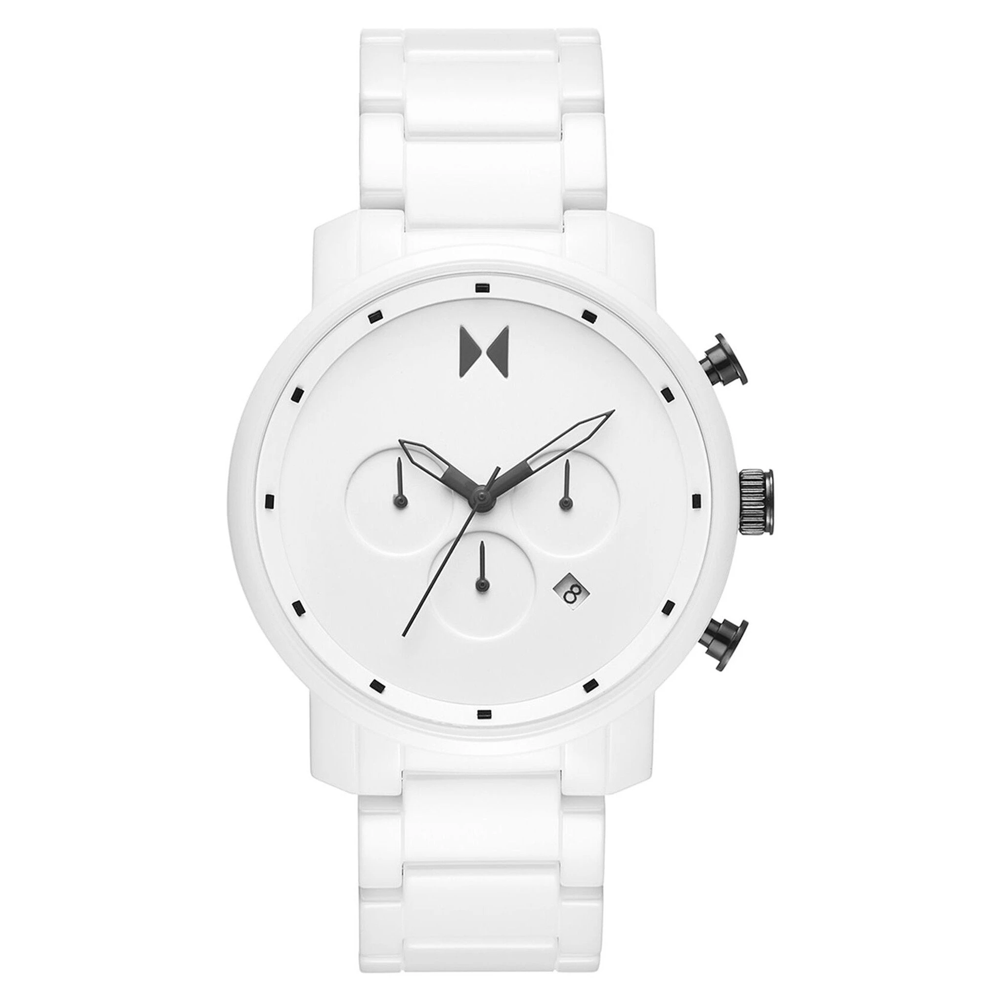 MVMT Chrono White Ceramic Men's Chronograph Watch - 28000122D