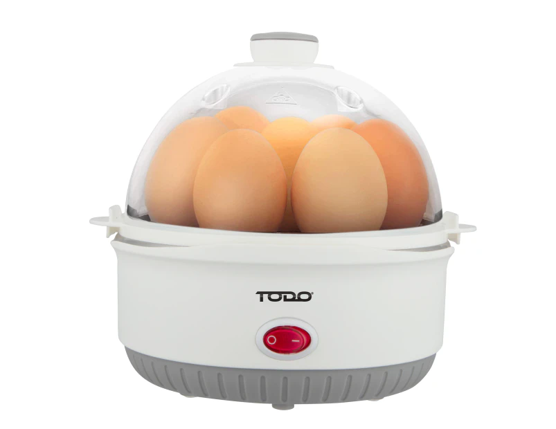 TODO 350W Egg Cooker Omelet Omelette 7 Cell Tray Electric Egg Maker - White