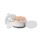 TODO 350W Egg Cooker Omelet Omelette 7 Cell Tray Electric Egg Maker - White