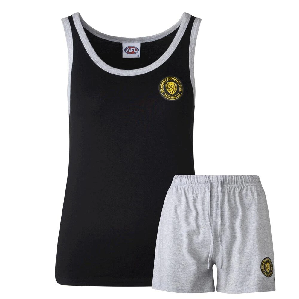 Richmond Tigers Womens Tank and Shorts PJ Set