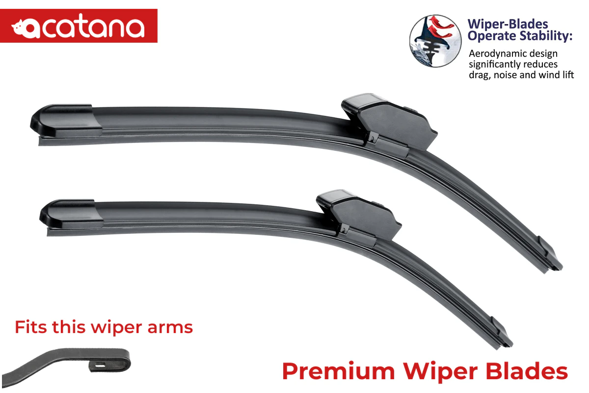 acatana Front Wiper Blades for Holden Commodore VT VX VY VZ 1997 - 2007 Pair of 22 + 20" Replacement Set