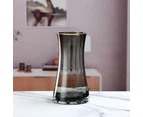 Artemis Glass Vase Rimmed Ash Medium