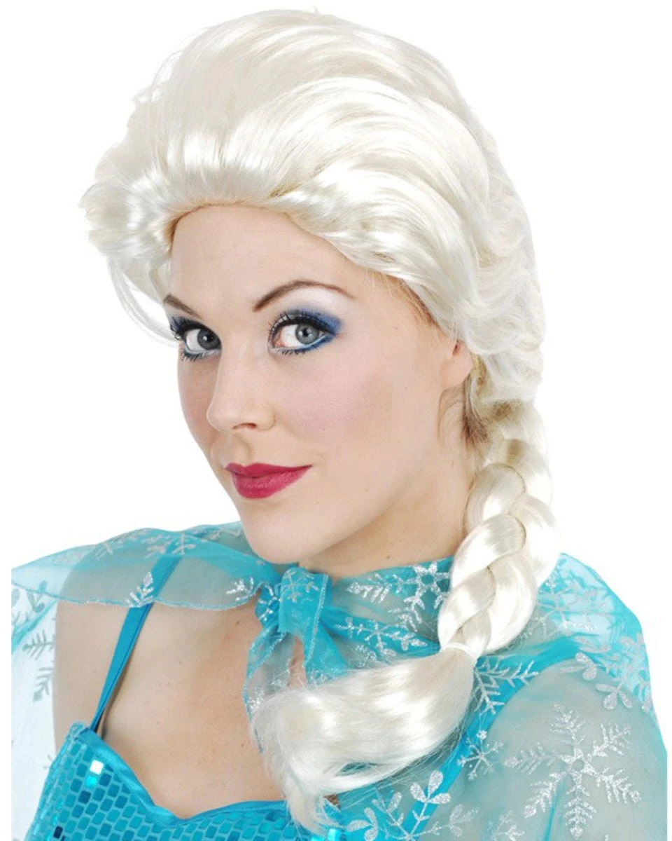 Elsa Plait White Costume Wig