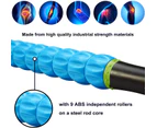 Muscle Roller Stick , Leg Calf Massage Sticks for Athletes, Massager Tool for Reducing Muscle Soreness, Loosing Tightness and Soothing Cramps - Blue