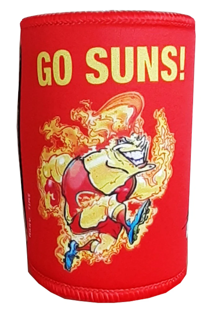 Gold Coast Go Suns Mascot Paul Harvey Design Can Cooler Stubby Holder