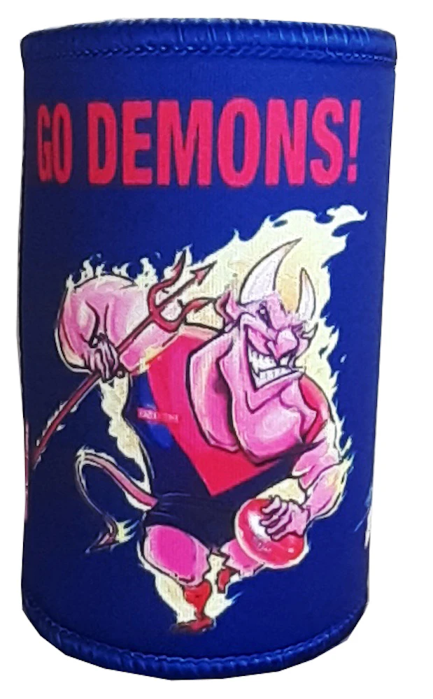 Melbourne Go Demons Mascot Paul Harvey Design Can Cooler Stubby Holder