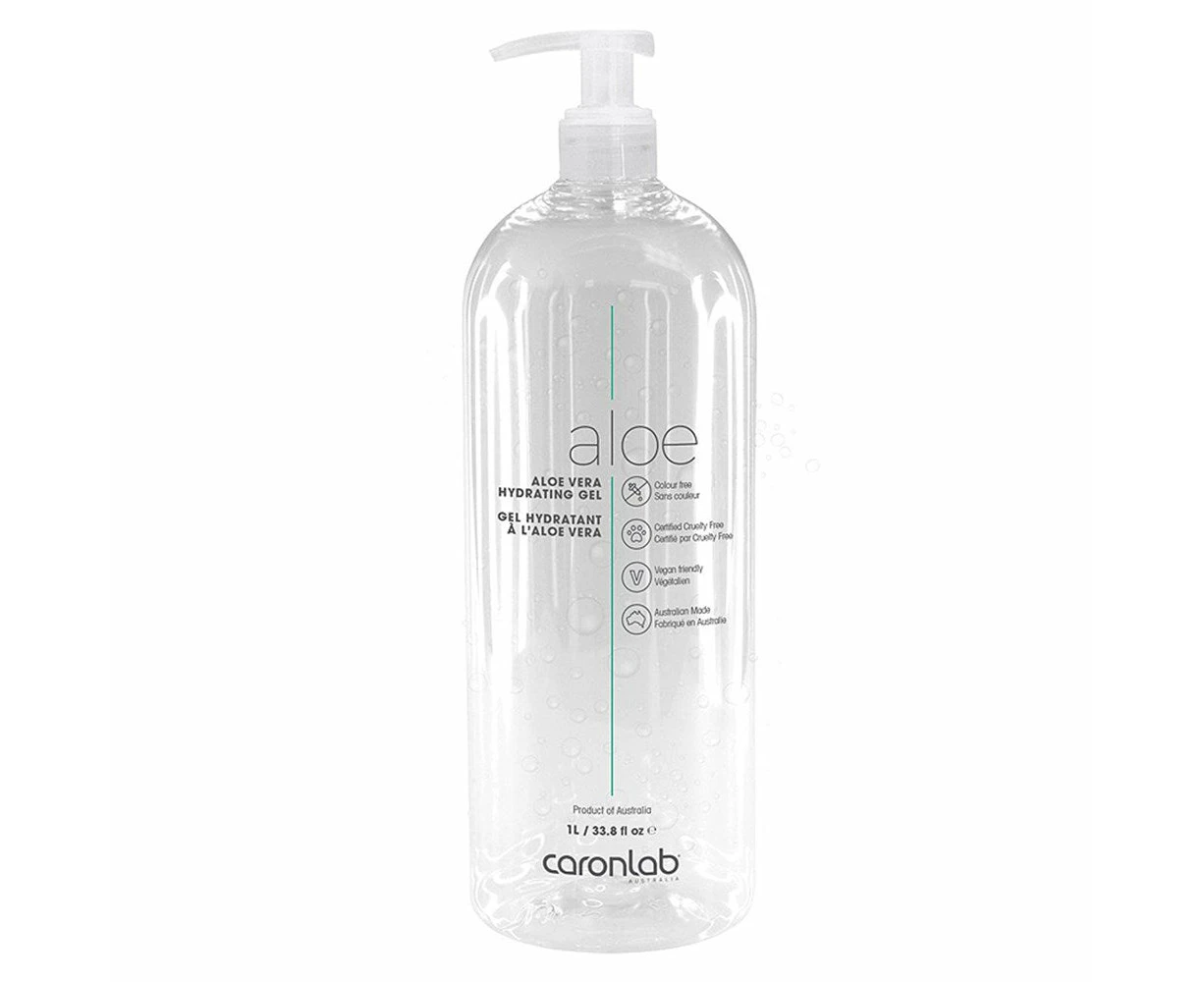 Caronlab Aloe Vera Hydrating Gel 1 Litre Soothing Wax After Care Lotion