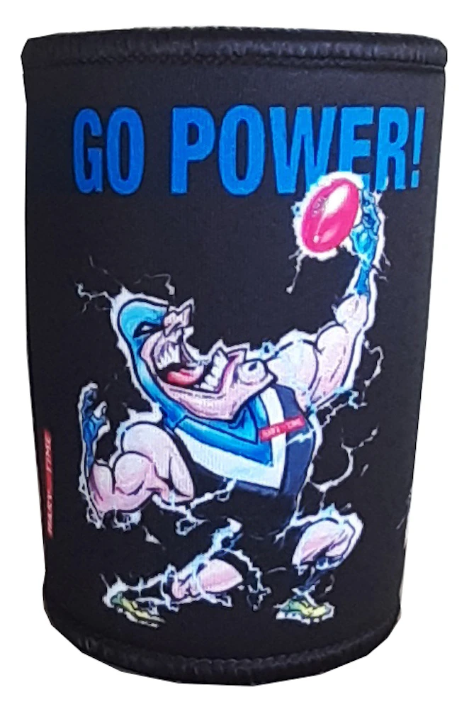 Port Adelaide Go Power Mascot Paul Harvey Design Can Cooler Stubby Holder