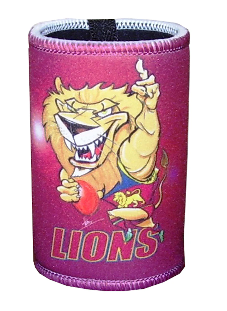 Lions Mascot Paul Harvey Design Can Cooler Stubby Holder