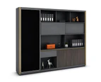 KAISON Display Unit 240cm - Dark Oak