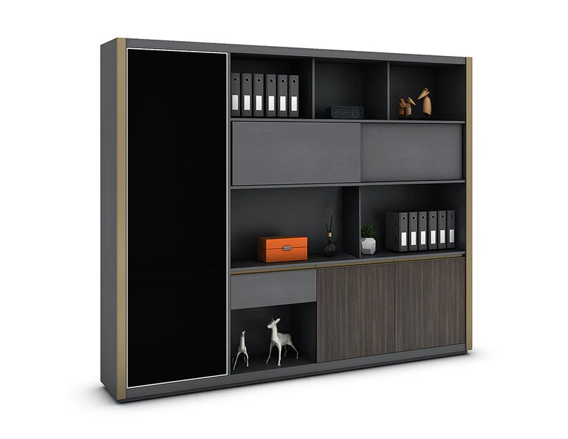 KAISON Display Unit 240cm - Dark Oak