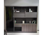 KAISON Display Unit 240cm - Dark Oak