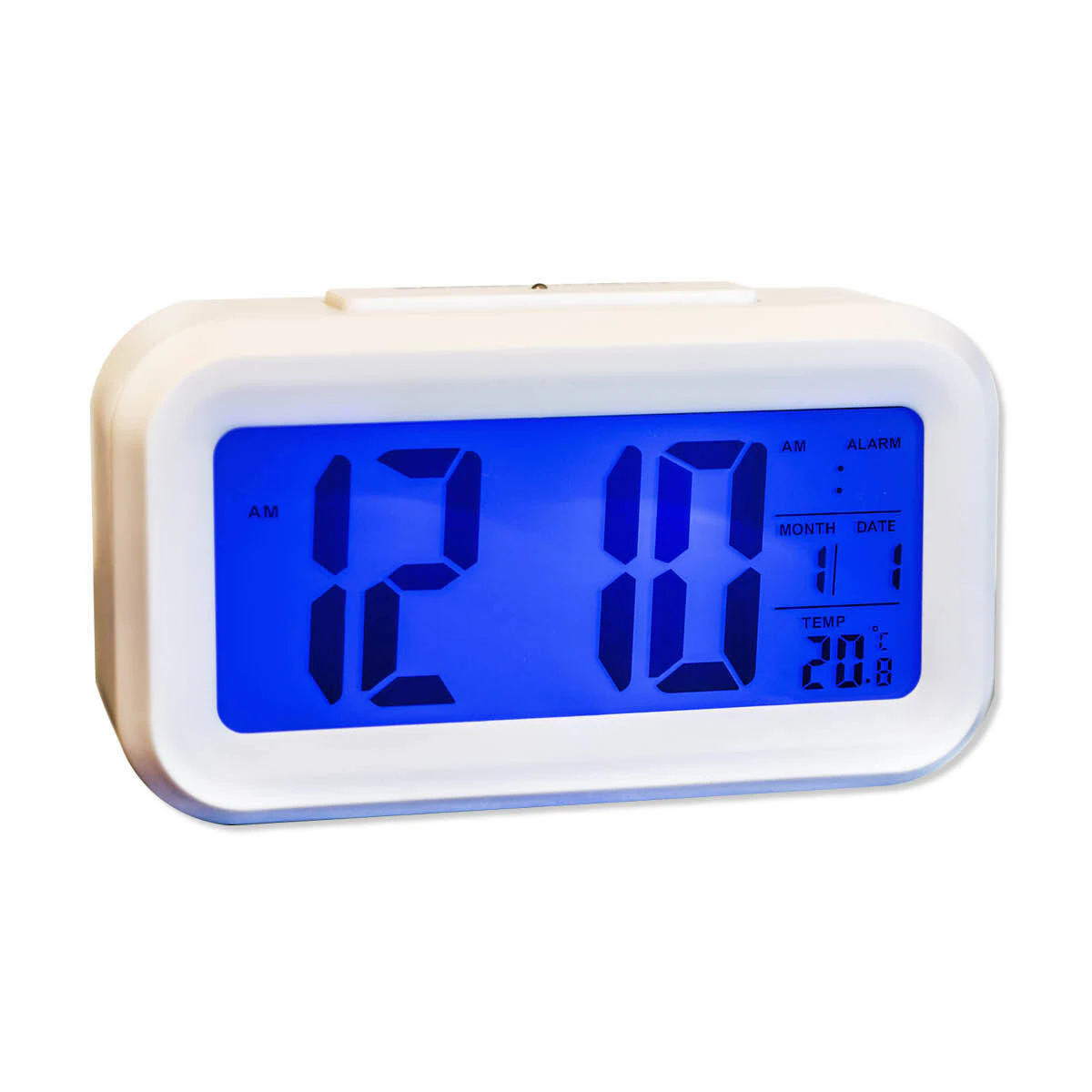 SAS Electrical Alarm Clock Digital Display Built In Smart Light Temperature Display 12.5cm