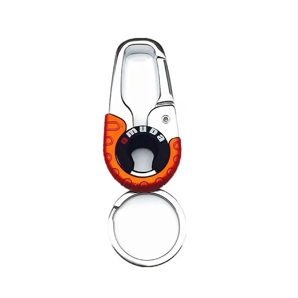 Smart Key Ring Alloy Metal Car Keyring Holder Organiser Chain Heavy Duty Gift - Red