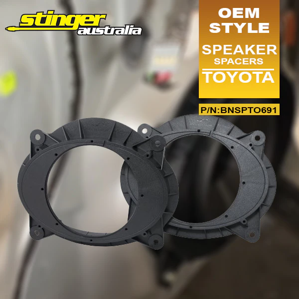 Stinger Australia 6.5" Speaker Spacers Suitable for Toyota Vehicles