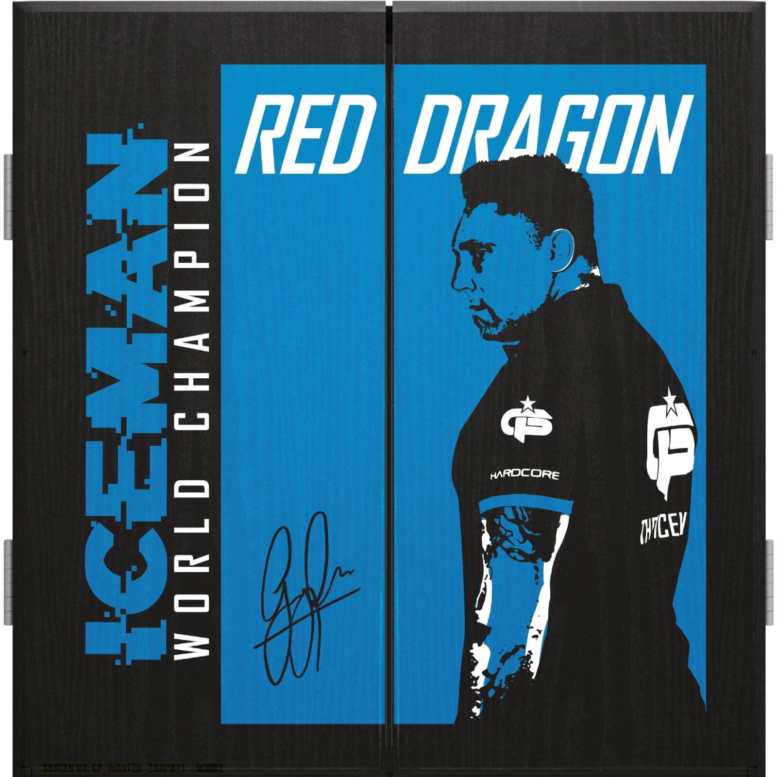 Red Dragon - Gerwyn Price Dartboard Cabinet