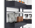 Elite Nero Open-Out Tandem Pantry - 1700mm Height - for 600mm Wide Cabinet - Internal Unit