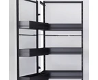 Elite Nero Open-Out Tandem Pantry - 1700mm Height - for 600mm Wide Cabinet - Internal Unit