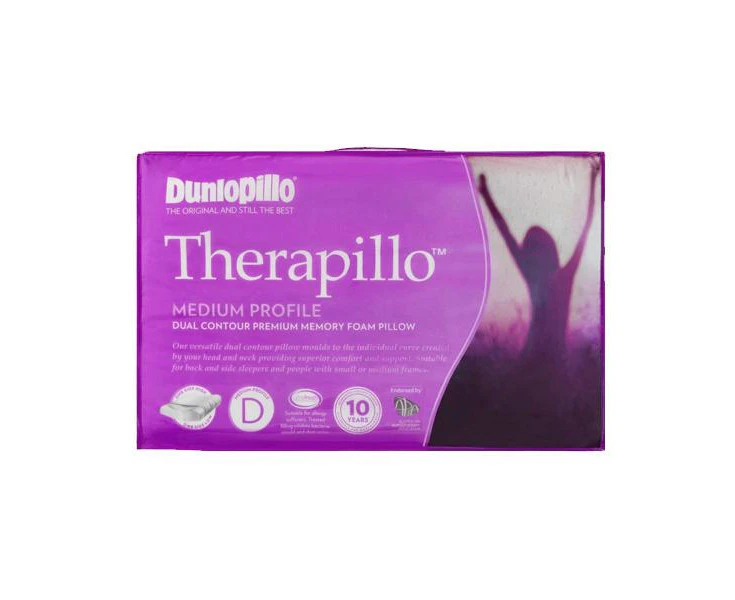 Therapillo Dual Contour Memory Foam Medium Profile Pillow