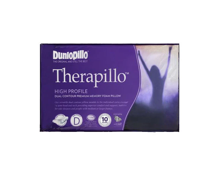 Therapillo Dual Contour Memory Foam High Profile Pillow