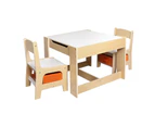 BoPeep Kids Table and Chairs Set Storage Box Toys Play Desk Wooden Study.