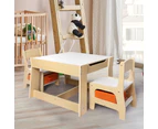 BoPeep Kids Table and Chairs Set Storage Box Toys Play Desk Wooden Study.