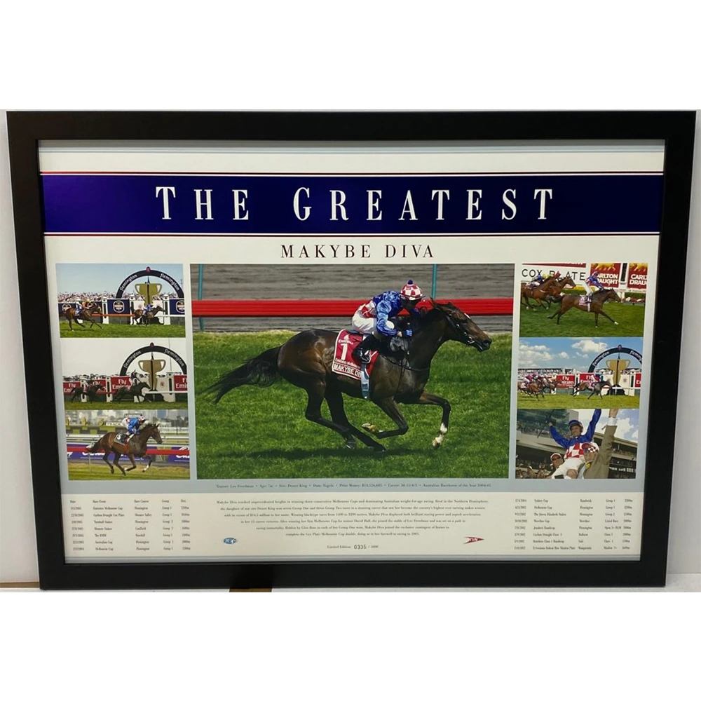 Horse Racing - Makybe Diva - The Greatest Limited Edition Framed Print