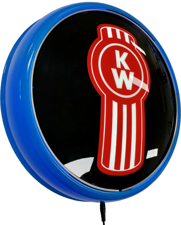 Kenworth KW Semi Trailer LED Bar Lighting Wall Sign Light Button Light Blue