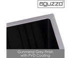 AGUZZO Stainless Steel Kitchen and Laundry Sink - 600mm Single Bowl - Gunmetal Grey - Top/Under Mount
