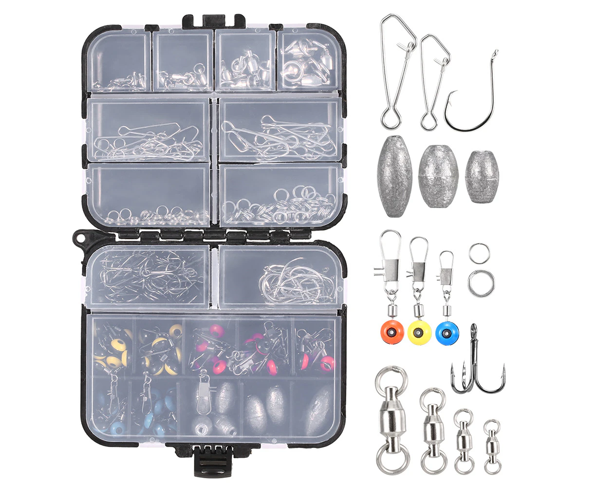 256pcs Fishing Tackle Box Set