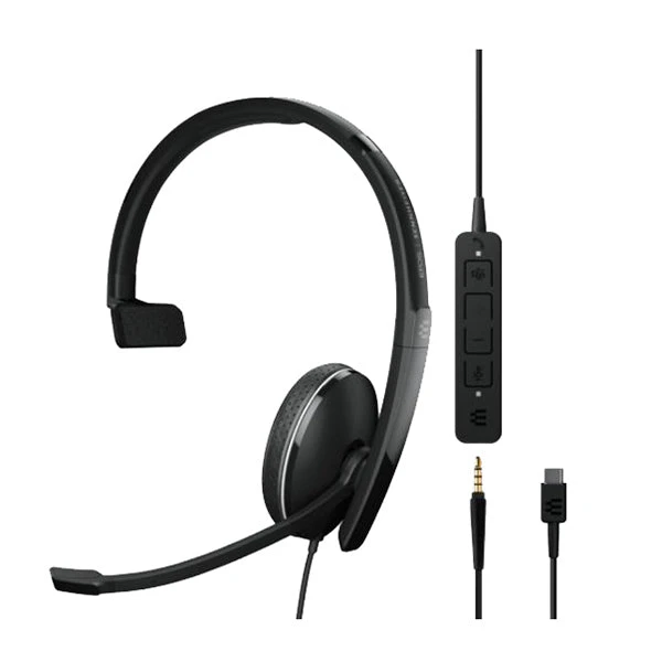 Epos Sennheiser Single Sided Headset With Jack Usb C Connectivity