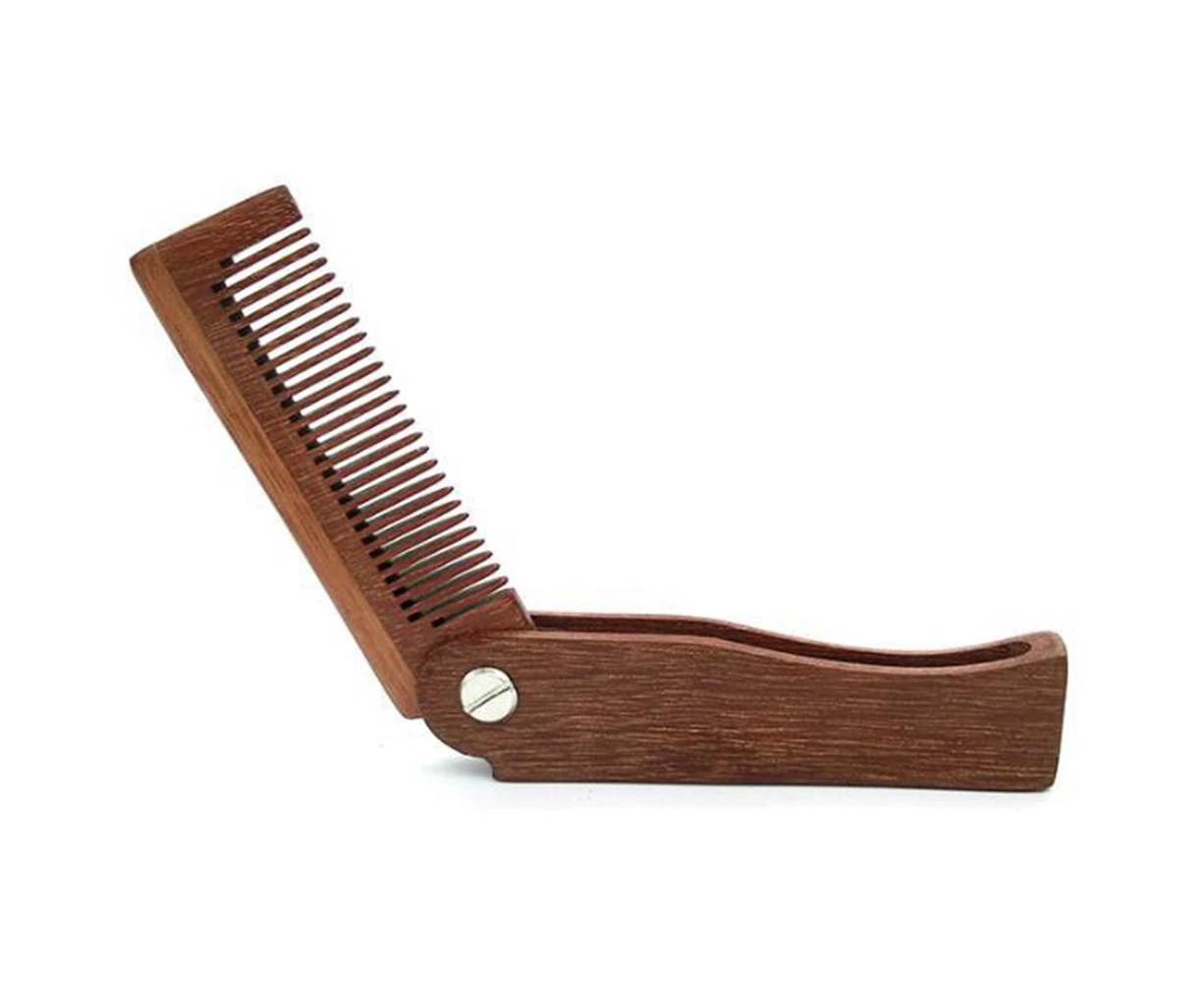 Foldable Wooden Massage Hair Comb