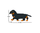 Jekca Animals - Dachshund Walking Black 15cm