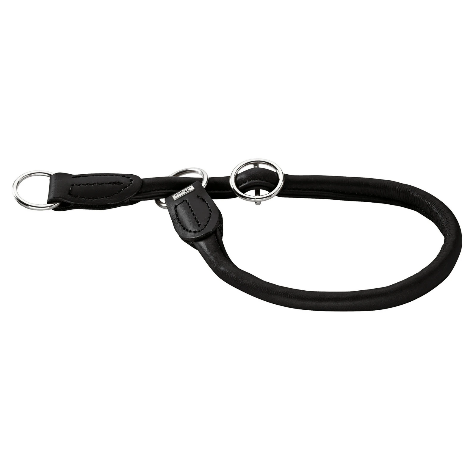 Hunter Rolled Elk Dog Training Collar - Black